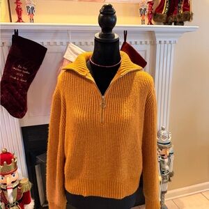 Jessica Simpson Mustard Cowl Neck Sweater